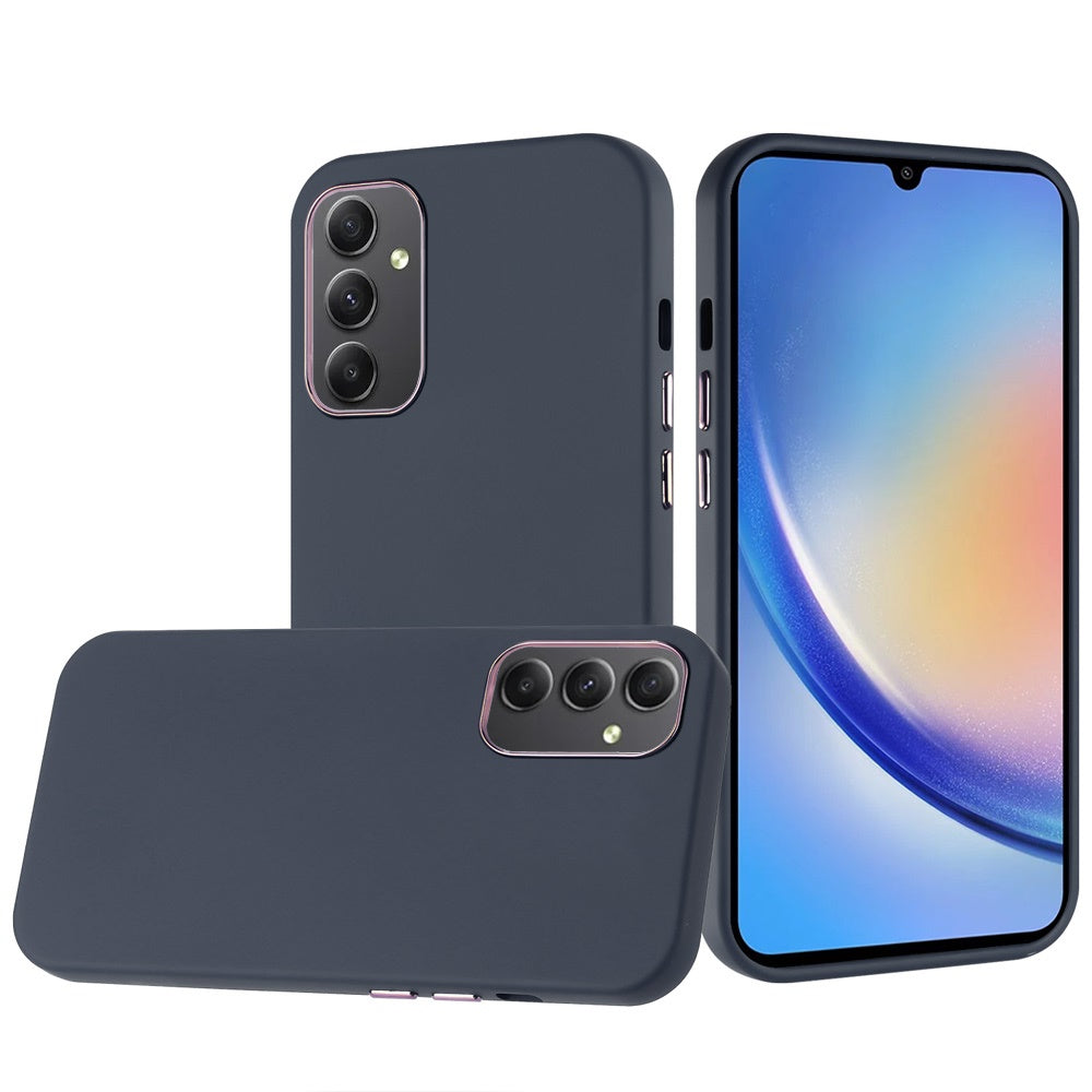 Classy Chromed Case Dark Blue - Samsung A15 5G