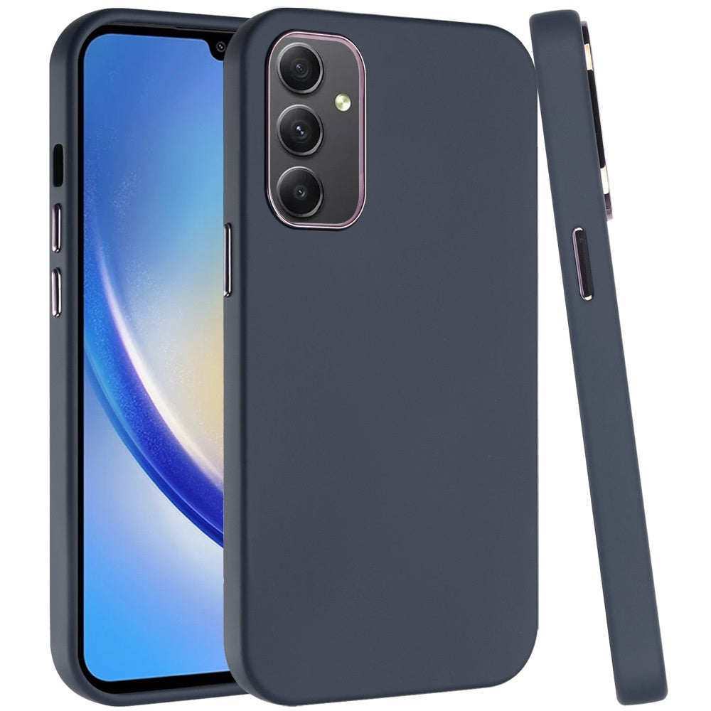 Classy Chromed Case Dark Blue - Samsung A15 5G