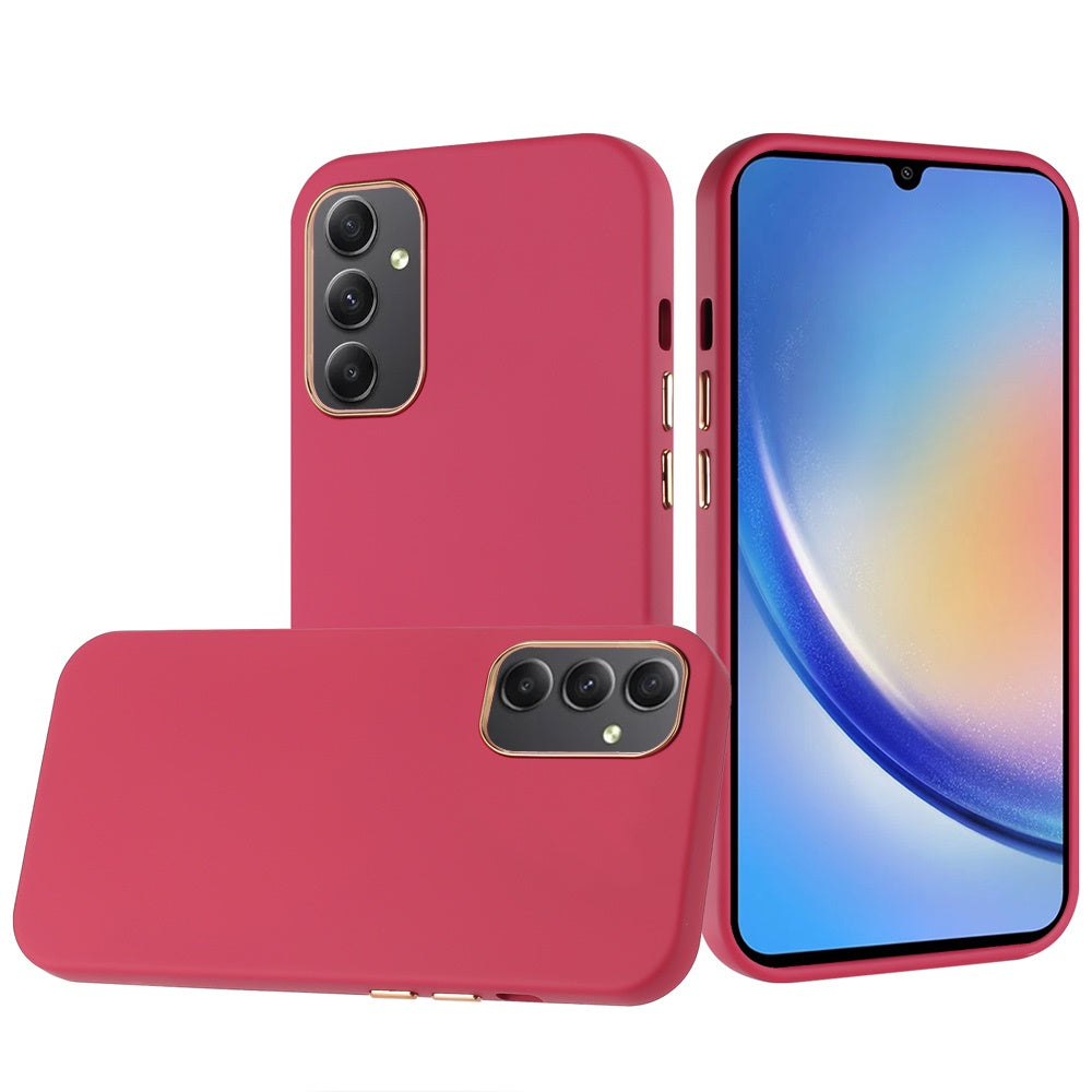 Classy Chromed Case Hotpink - Samsung A15 5G