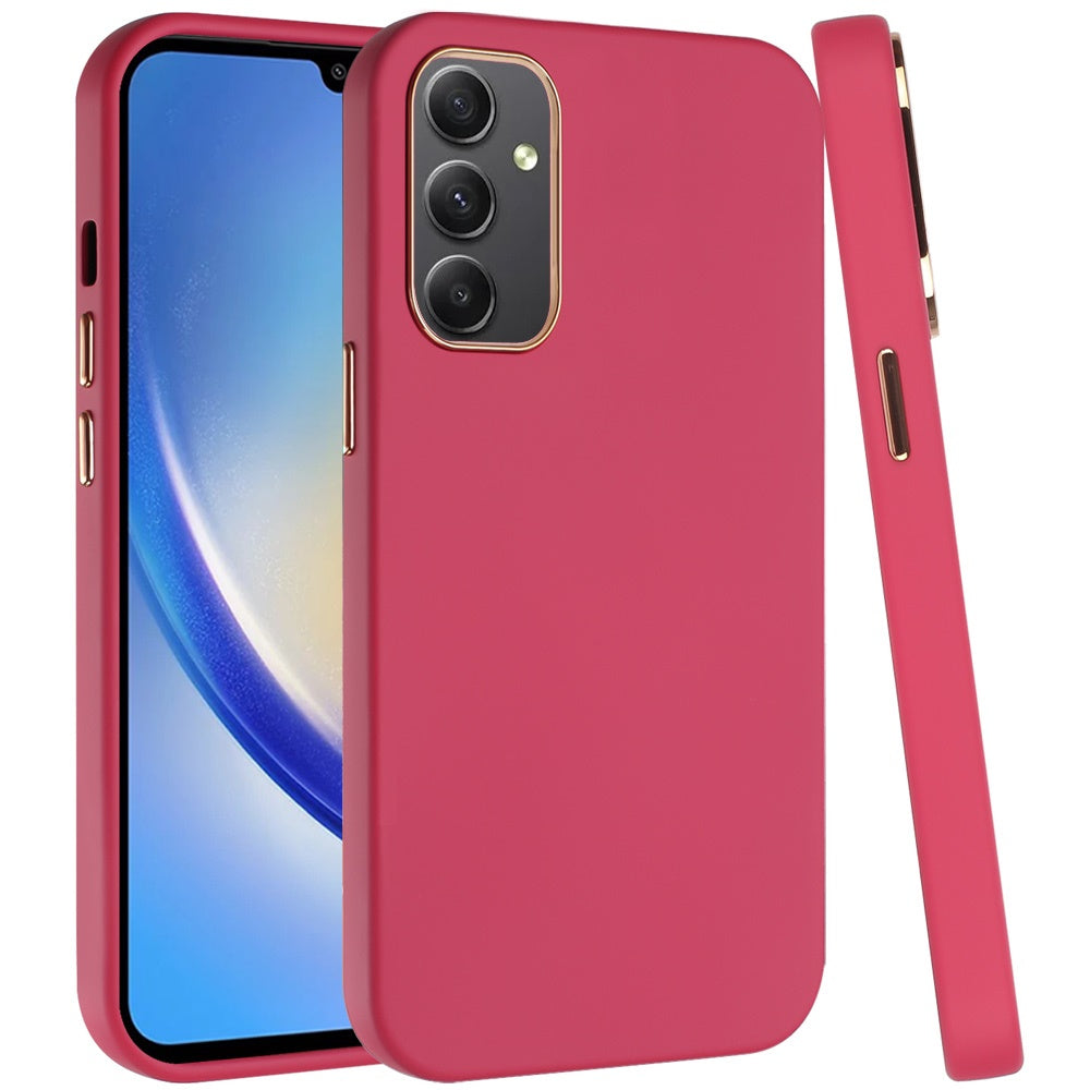 Classy Chromed Case Hotpink - Samsung A15 5G