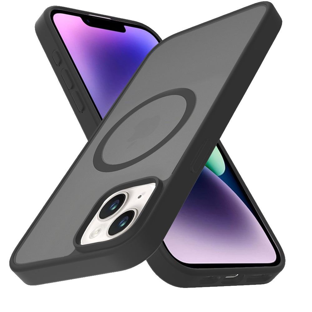 Magnetic Circle Smooth Matte Black - iPhone 13/14