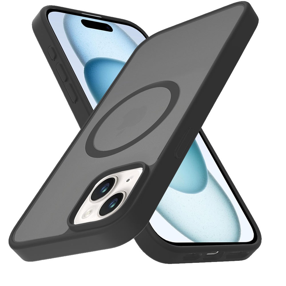 Magnetic Circle Smooth Matte Black - iPhone 15