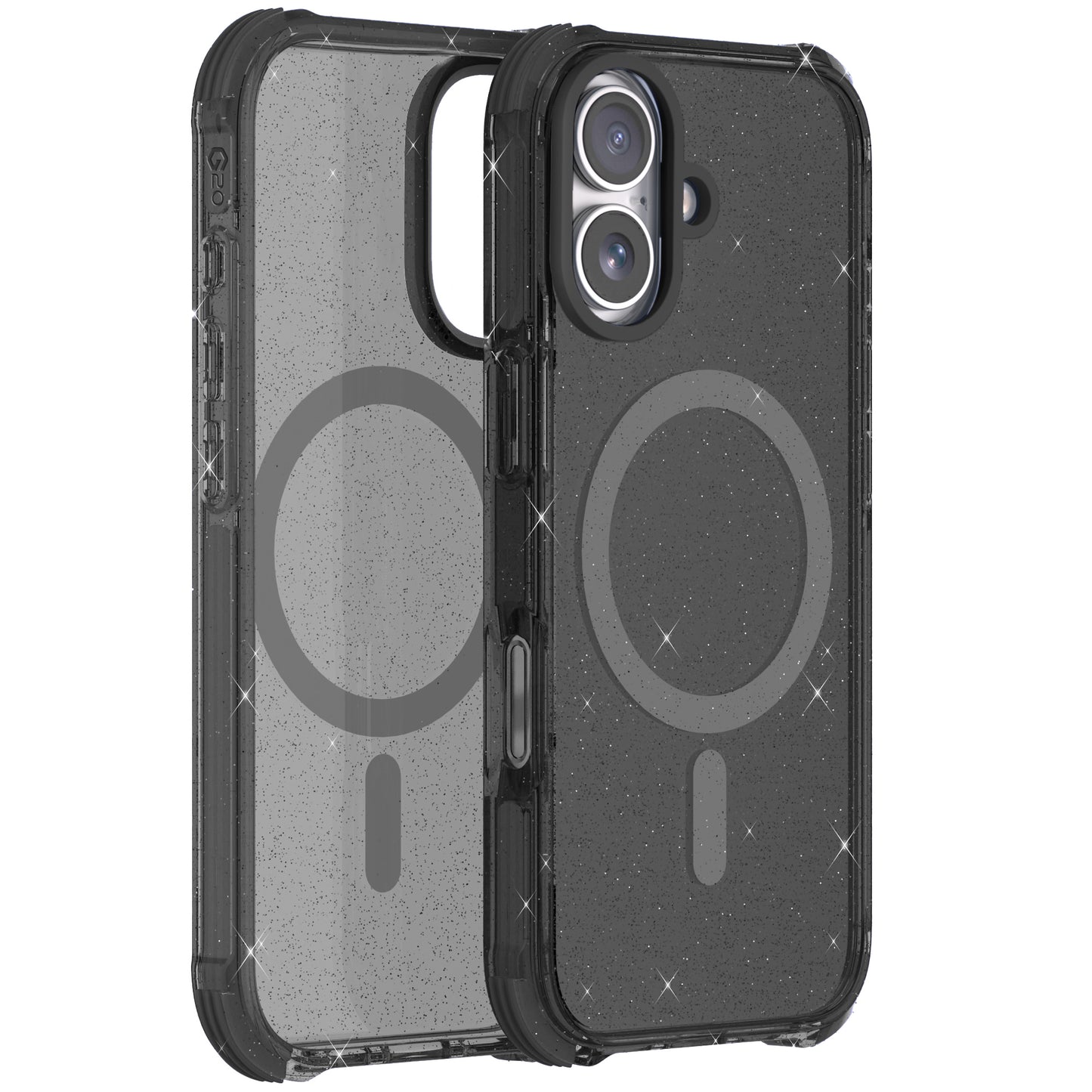 GLITTER MAGSAFE BLACK - IPHONE 16 PLUS