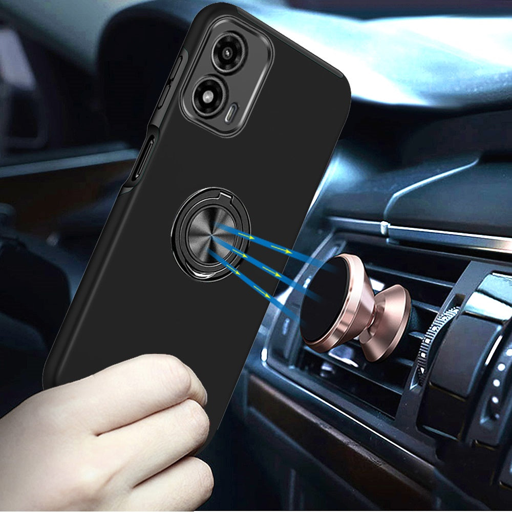 Painted Magnetic Ring Black - Motorola Moto G 5G 2024