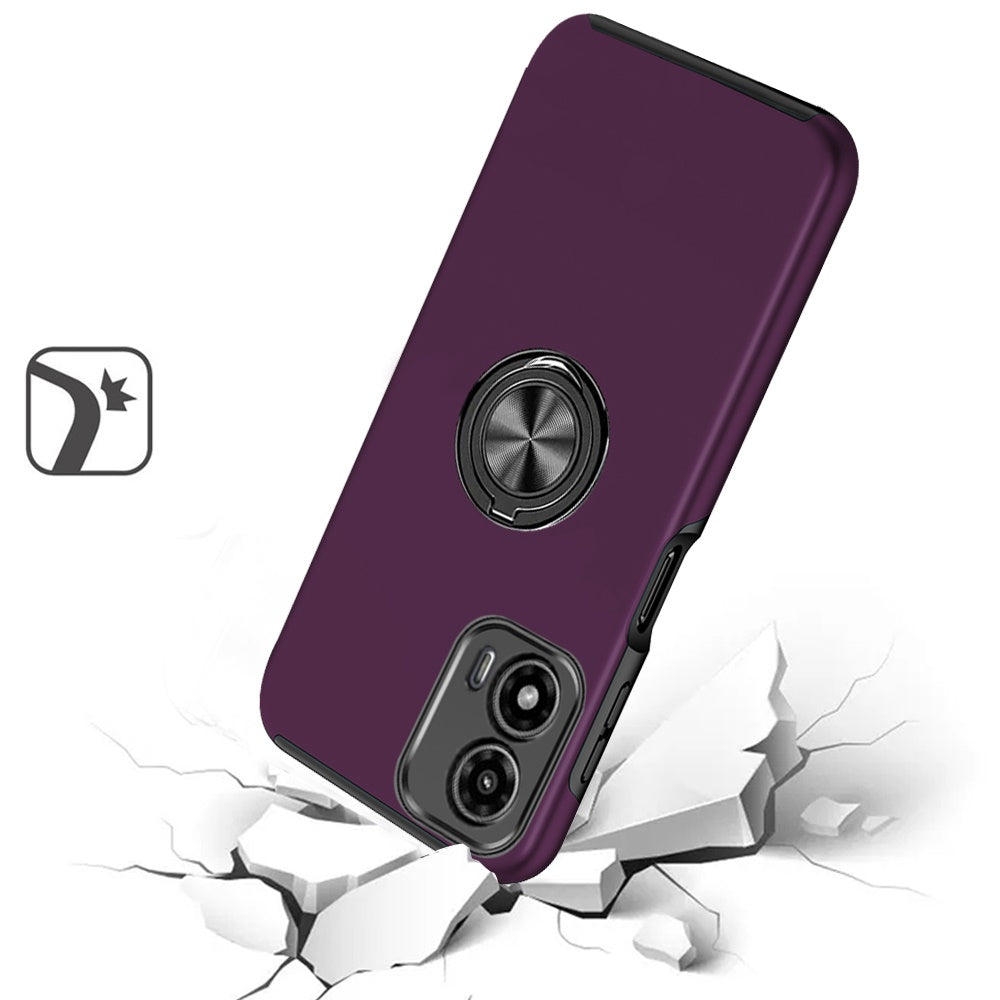 Painted Magnetic Ring Dark Purple - Motorola Moto G 5G 2024