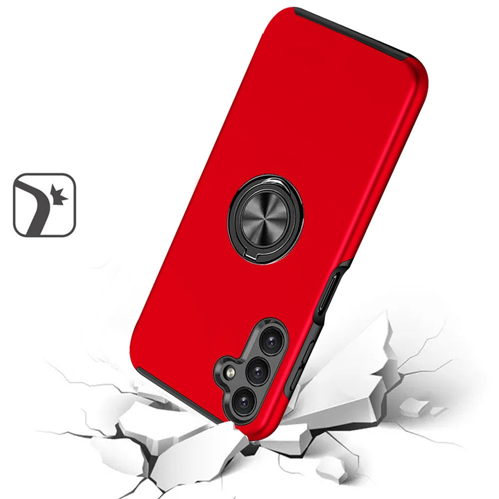 Painted Magnetic Ring Stand Red - Motorola Moto G Stylus 5G 2024