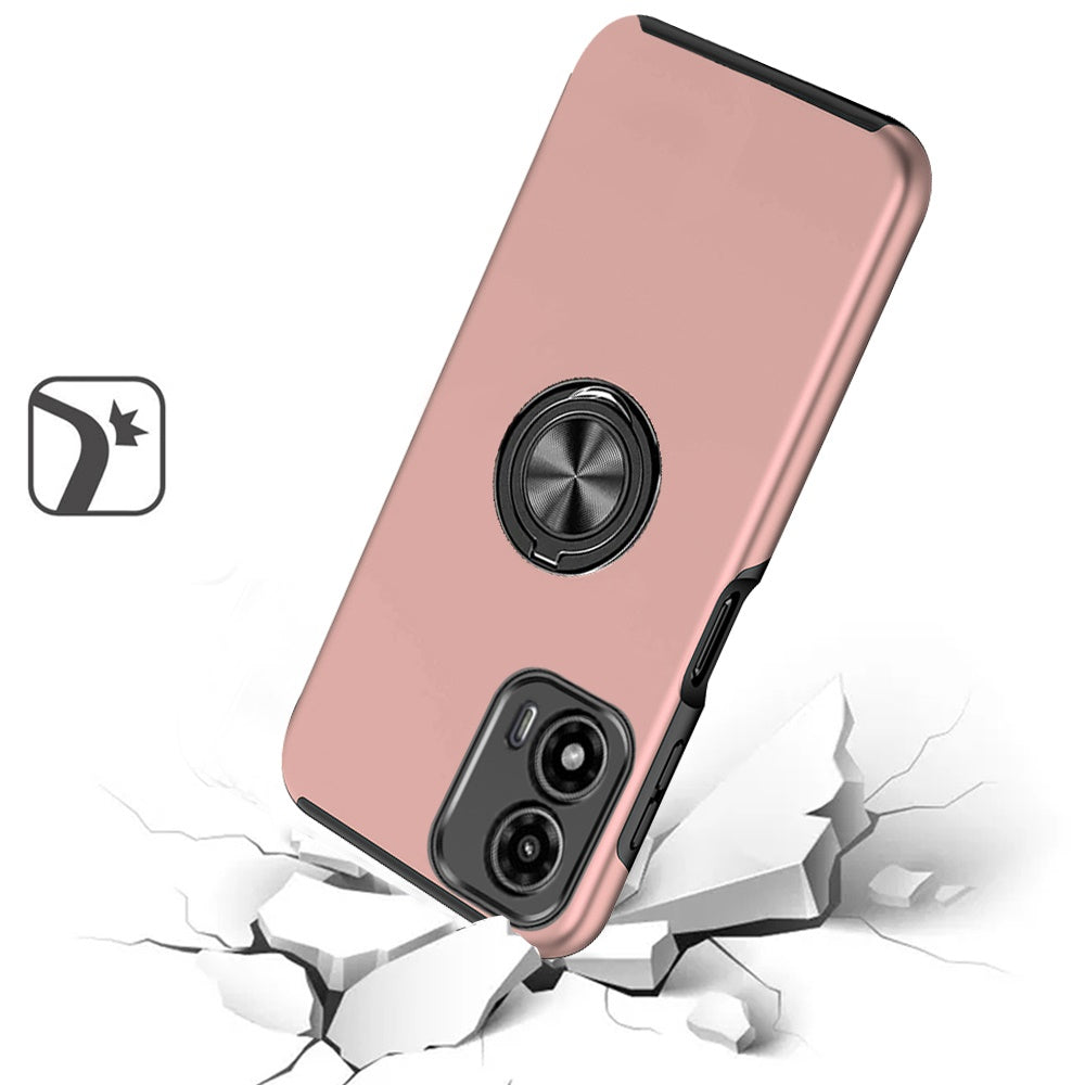 Painted Magnetic Ring Stand Rose Gold - Motorola Moto G Stylus 5G 2024