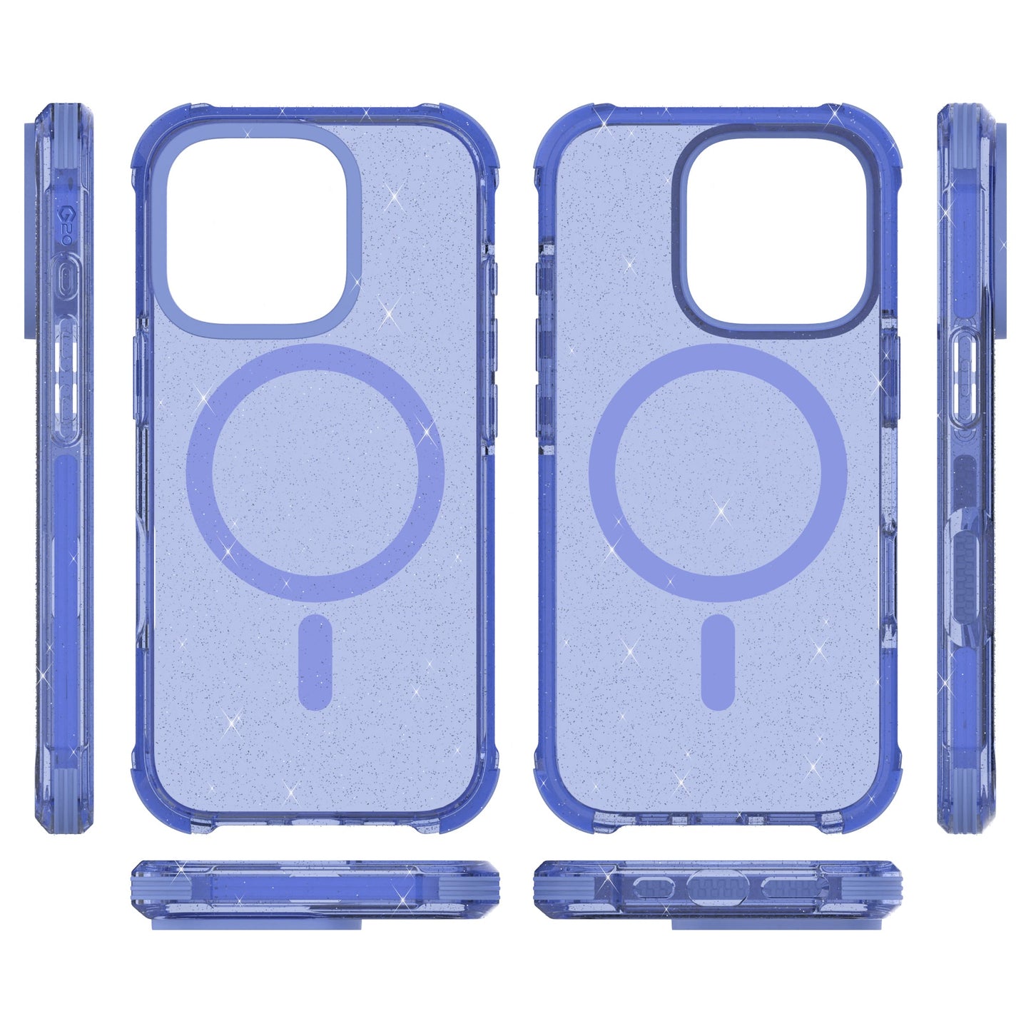 GLITTER MAGSAFE BLUE - IPHONE 16 PRO
