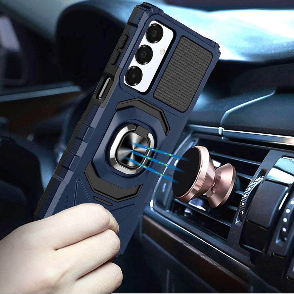 Magnetic Ring Stand Case Dark Blue - Samsung A16 5G