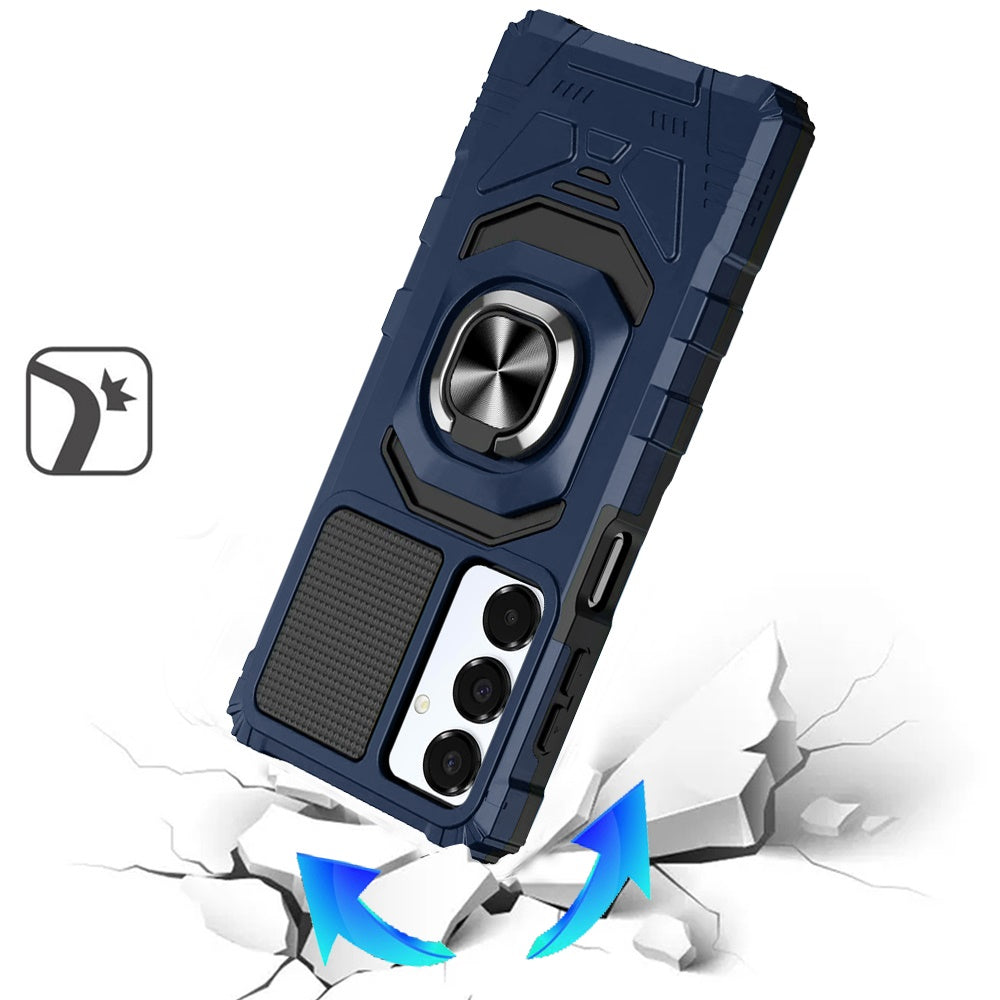 Magnetic Ring Stand Case Dark Blue - Samsung A16 5G