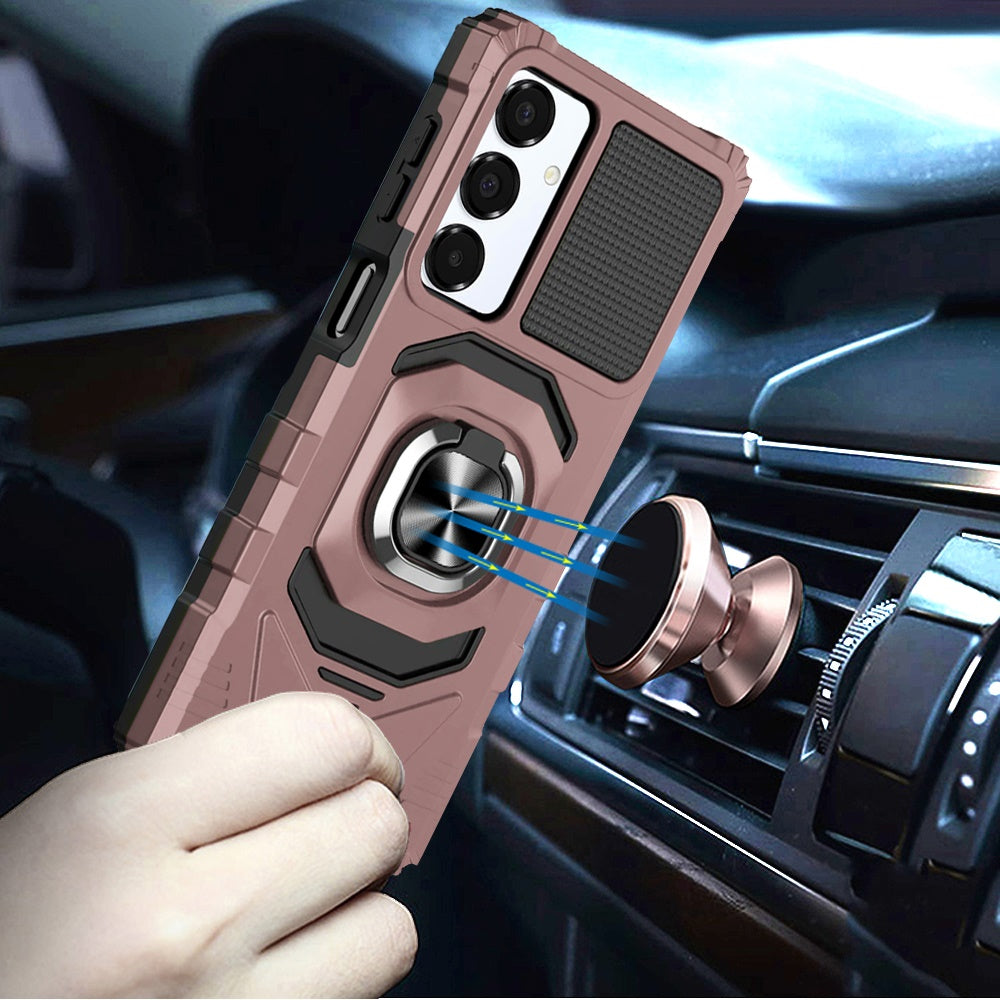 Magnetic Ring Stand Case Rose Gold - Samsung A16 5G