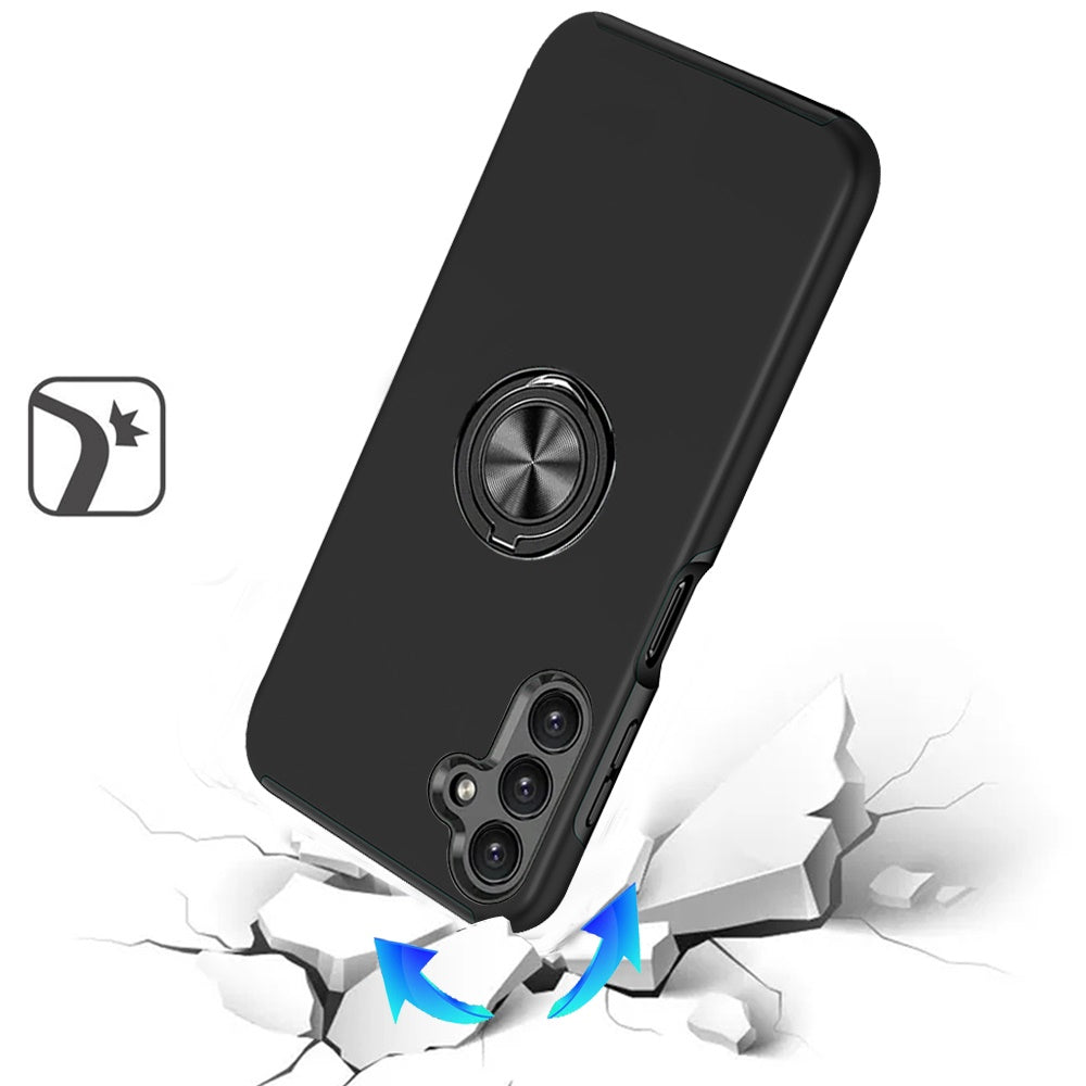 Painted Magnetic Ring Stand Black - Samsung Galaxy A36