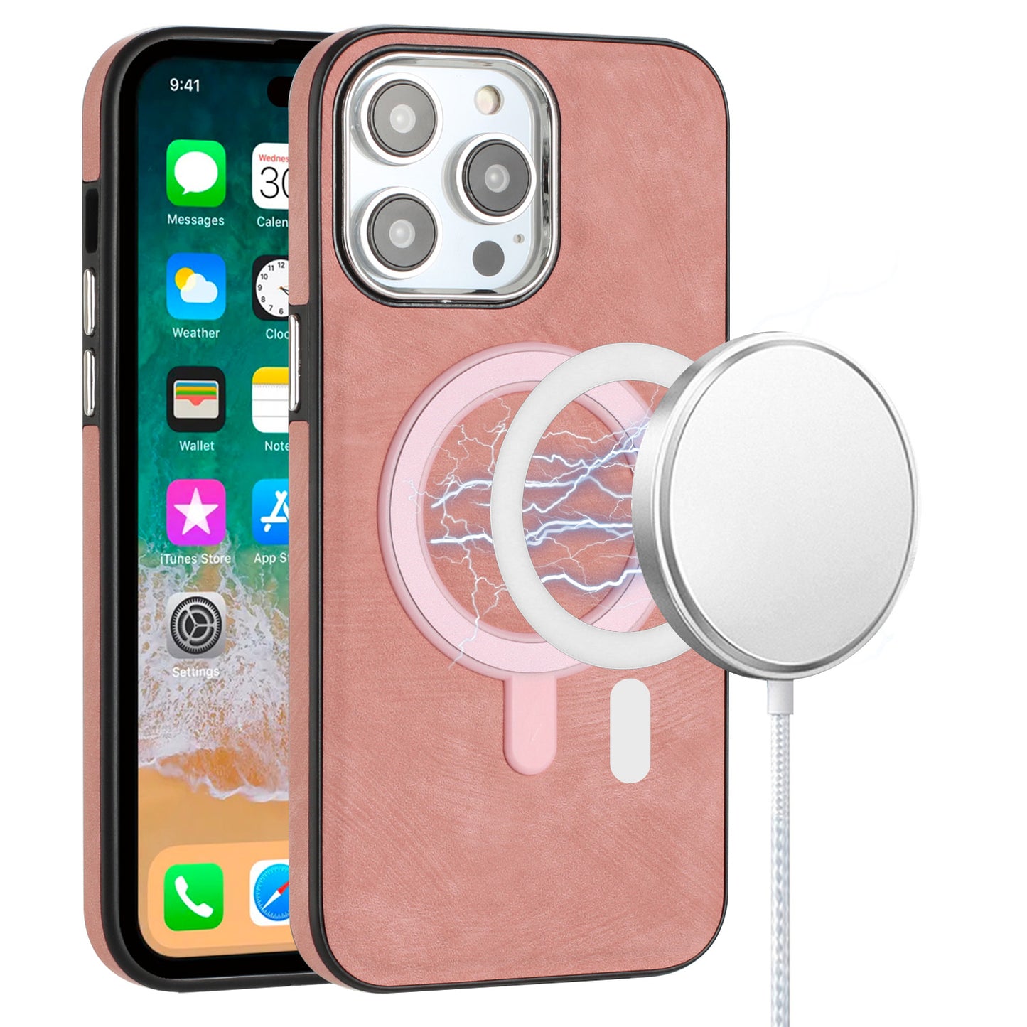 Chrome Edged Camera Pink - iPhone 13/14