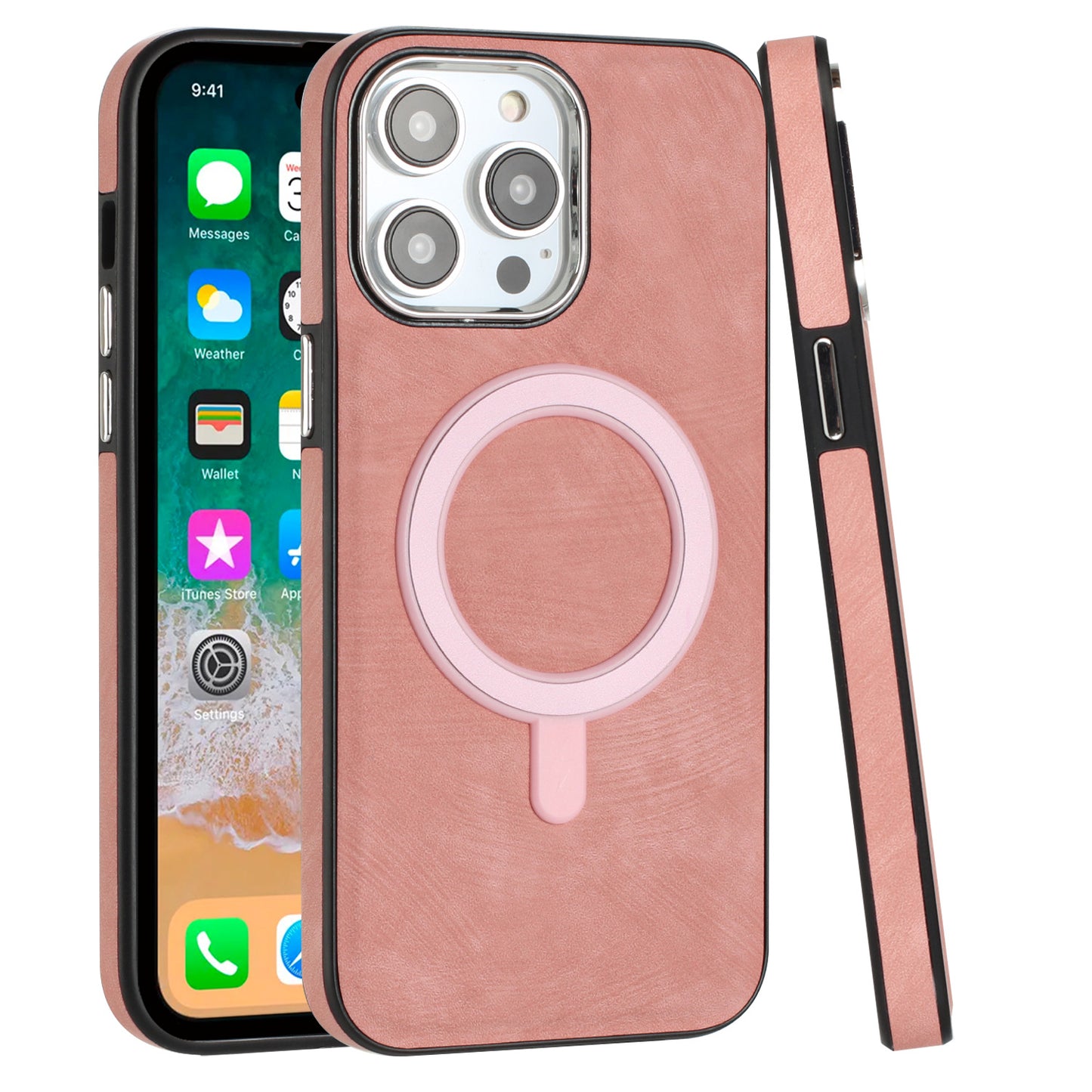 Chrome Edged Camera Pink - iPhone 13/14
