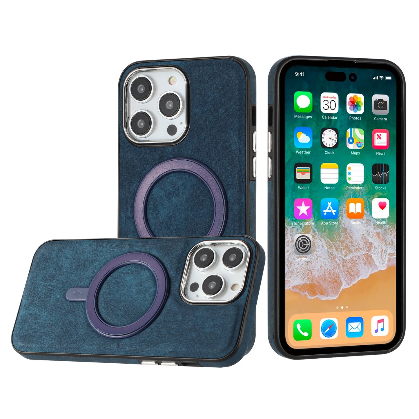Vegan Case Cover Dark Blue - iPhone 15