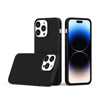 Leather with Magnetic Circle Black - iPhone 15