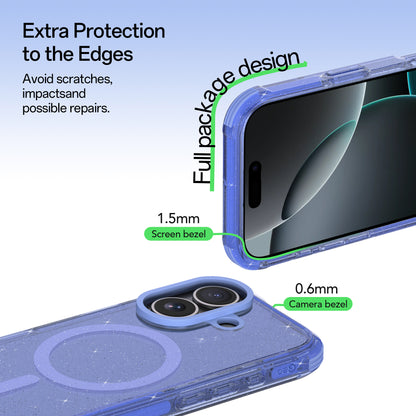 GLITTER MAGSAFE BLUE - IPHONE 16