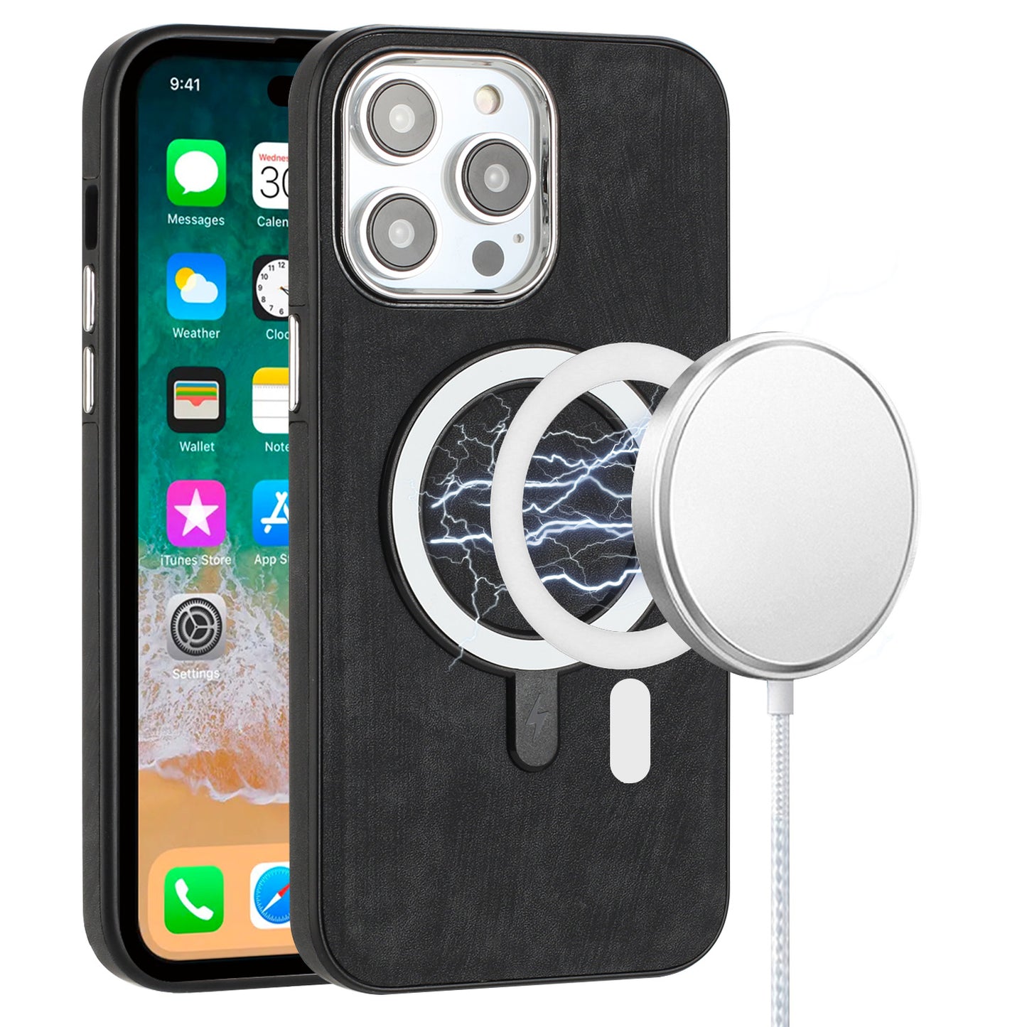 Vegan Case Cover Black - iPhone 15