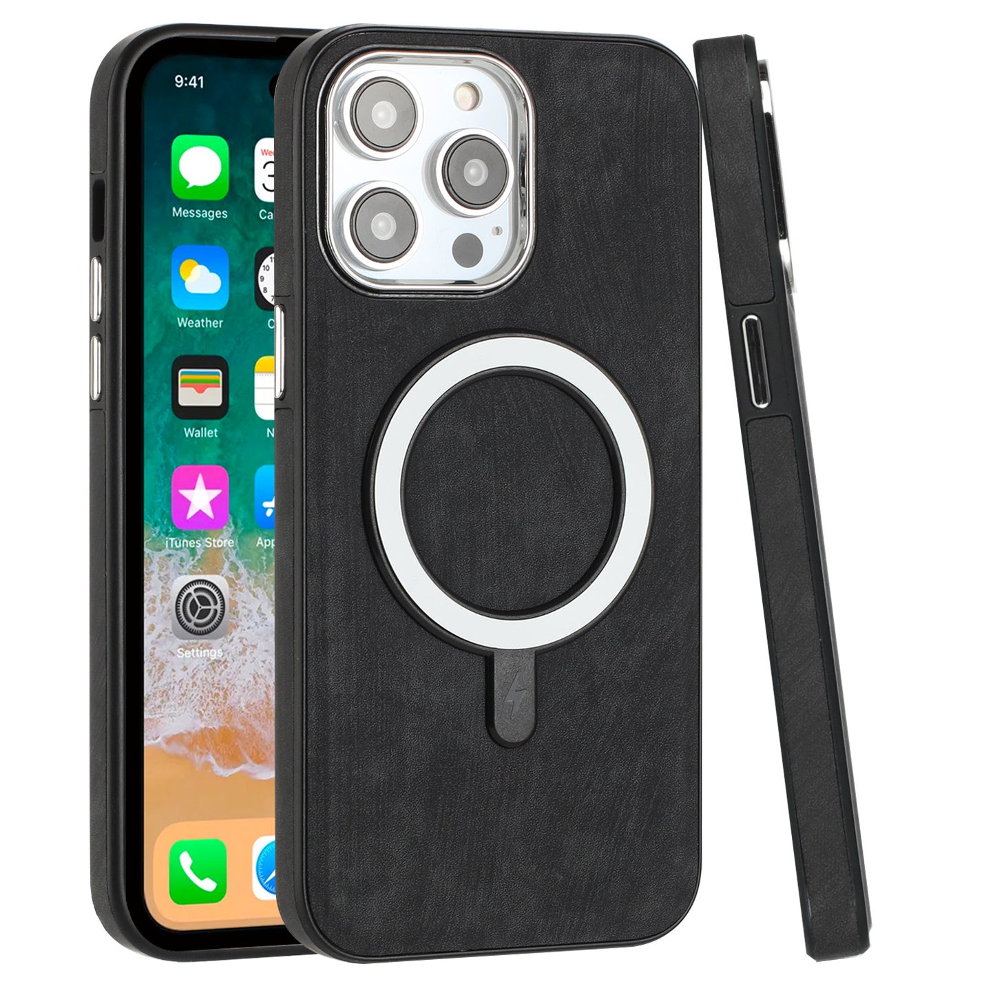 Vegan Case Cover Black - iPhone 15