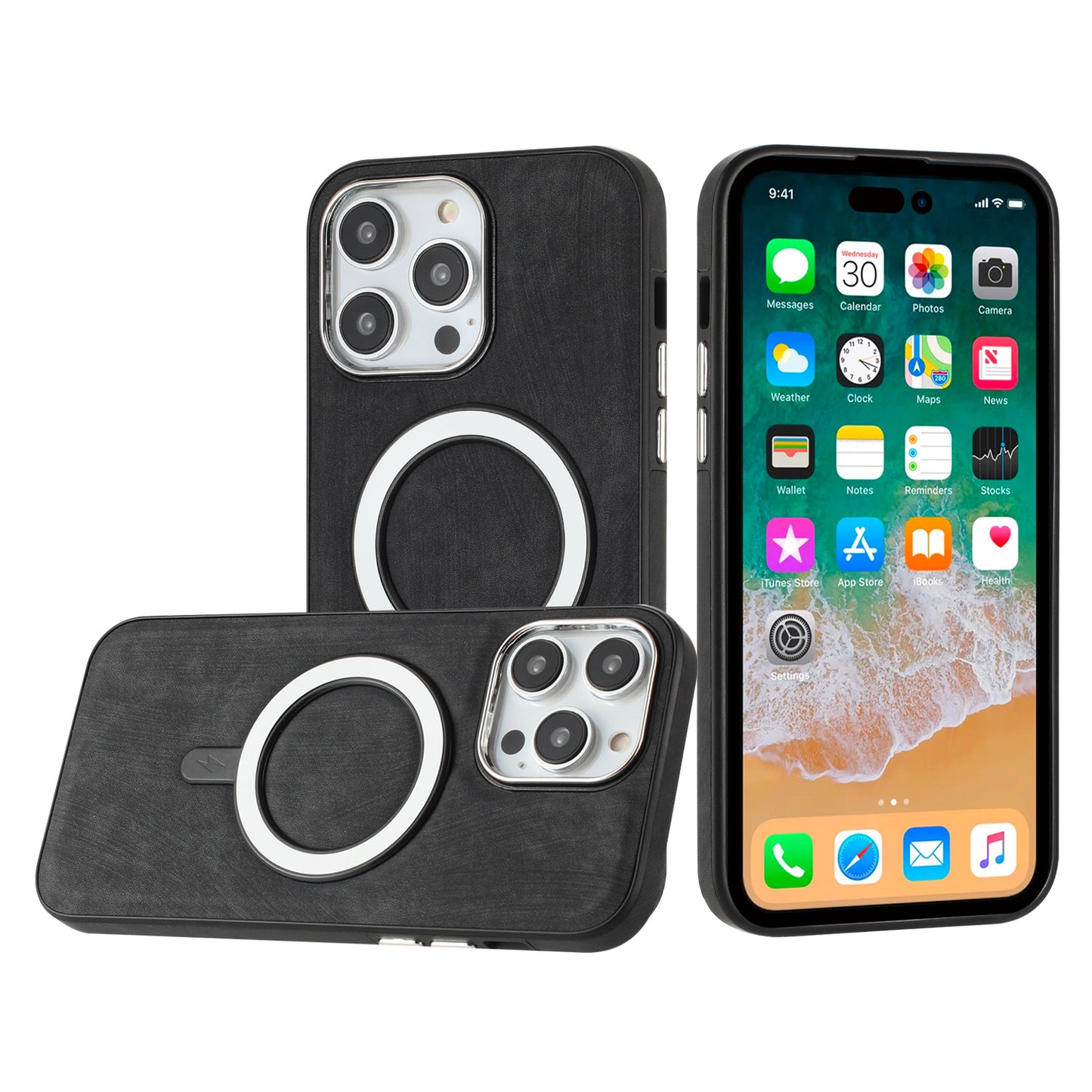 Vegan Case Cover Black - iPhone 15