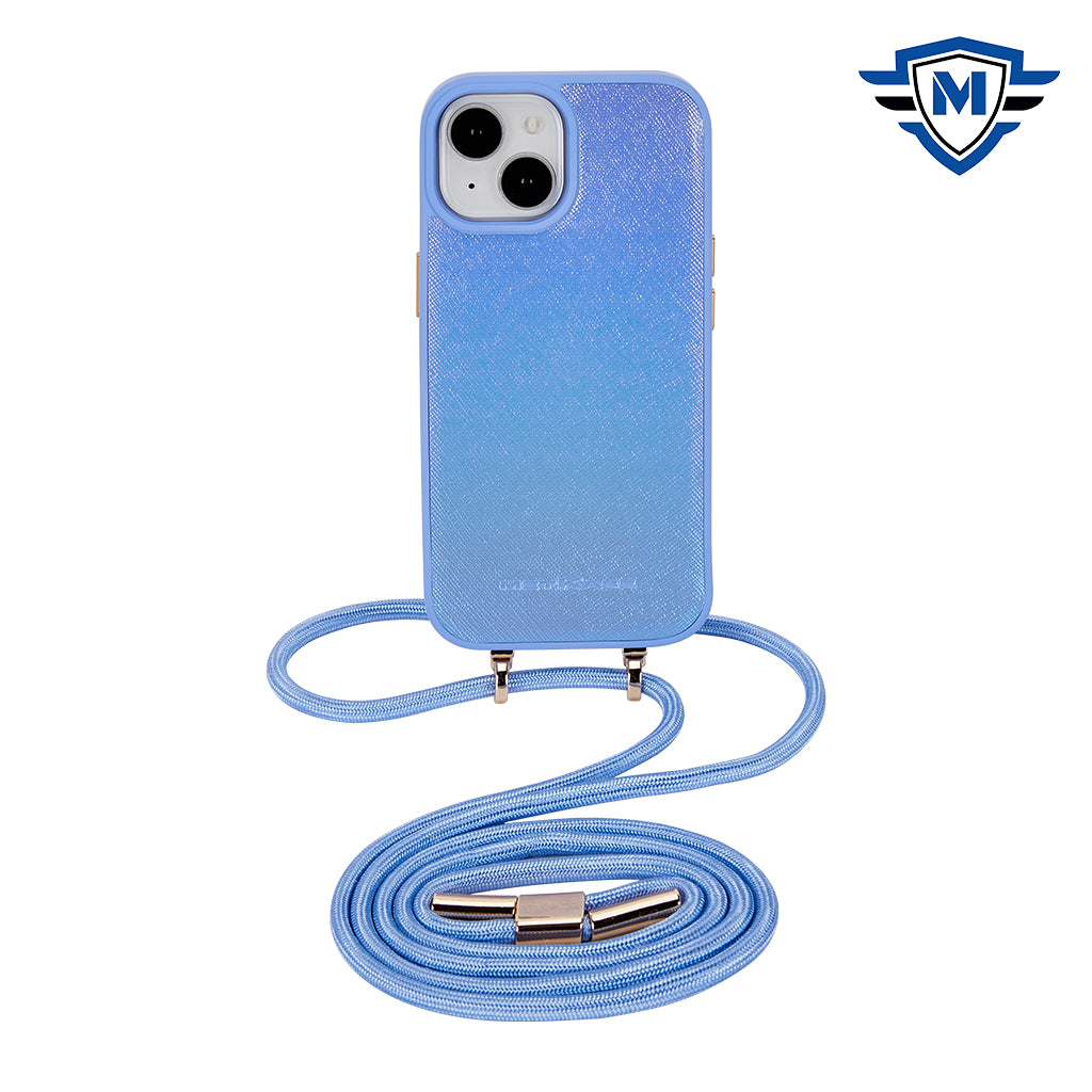 Two Tone Leather Case Blue - iPhone 15