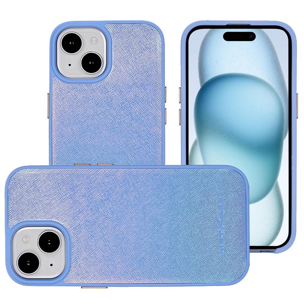 Two Tone Leather Case Blue - iPhone 15
